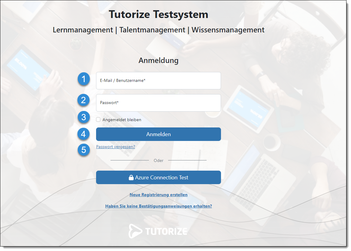 So melden Sie sich im System an (Login) | TUTORize
